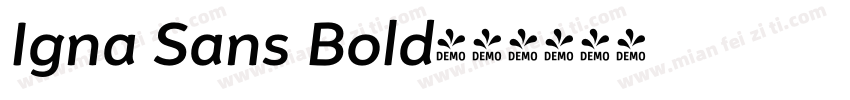 Igna Sans Bold字体转换